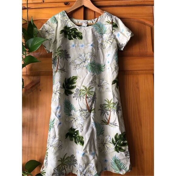 Bishop St Apparel Made in Hawaii Short Sleeve Dress SZ M - Picture 3 of 10